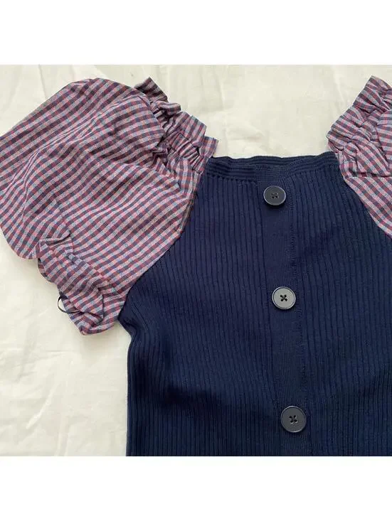 Maeve by anthropologie navy dress womens size M $140 - Picture 2 of 4